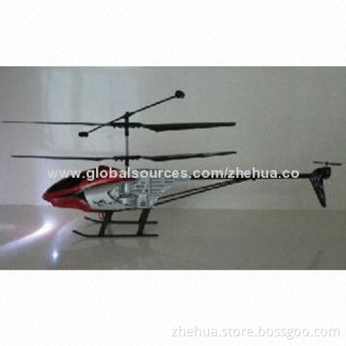 Multifunctional alloy 3.5CH RC helicopter with built-in gyro-control and battery-protection device